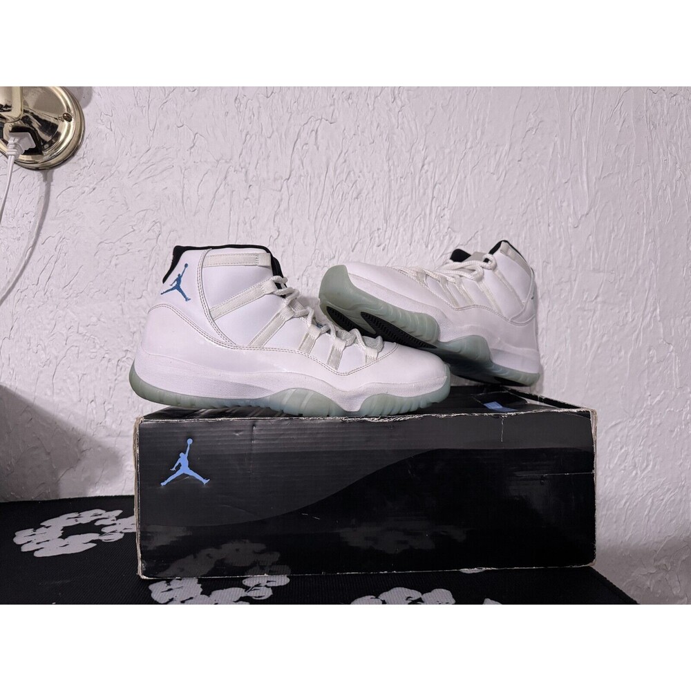 US 12 - Nike Air Jordan 11 Retro High OG Legend Blue / Colombia - 378037-117